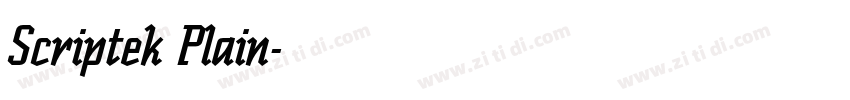 Scriptek Plain字体转换